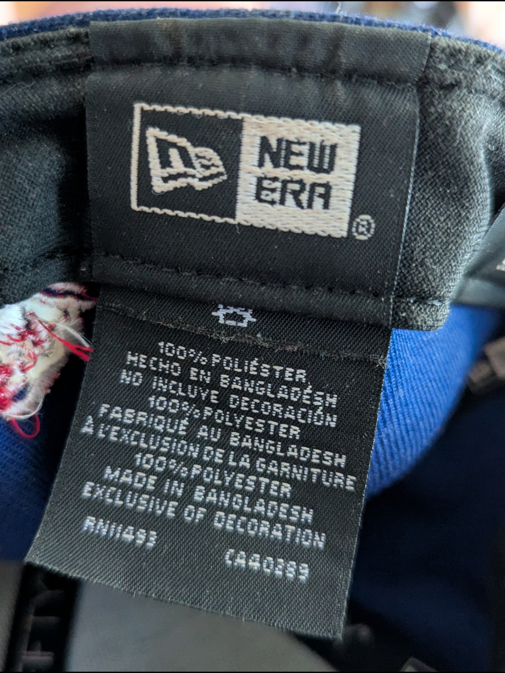 New Era Blue LA Dodgers Logo 59Fifty Size 7 Official On Field Cap Nora Rose MLB - Picture 9 of 10